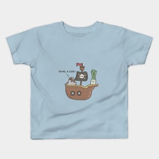 A Pirate Ship Leek Kids T-Shirt